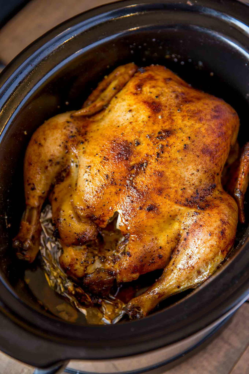 Slow Cooker Rotisserie Chicken | AllFreeSlowCookerRecipes.com