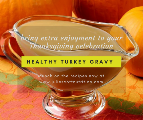 Thanksgiving Healthy Turkey Gravy