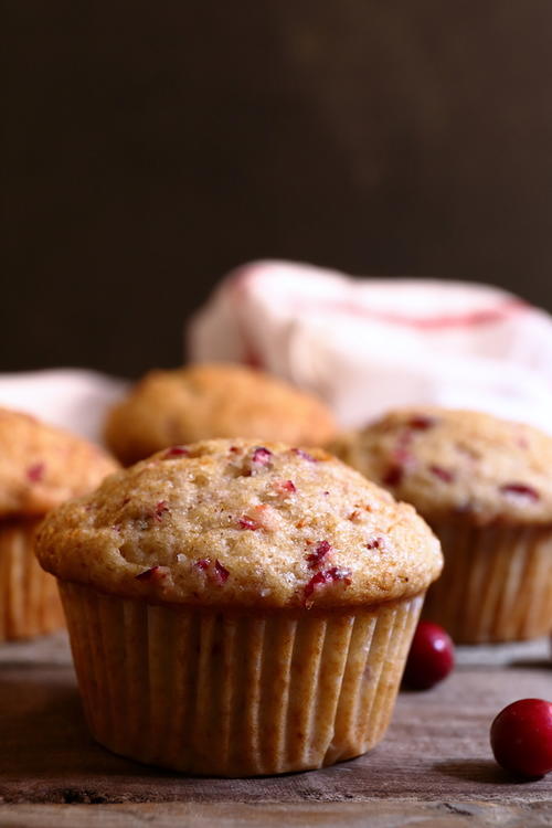 Cranberry Apple Spice Muffins | TheBestDessertRecipes.com