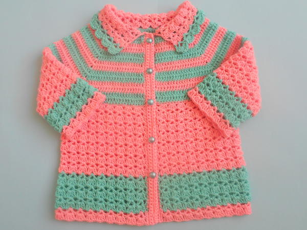 crochet baby jackets