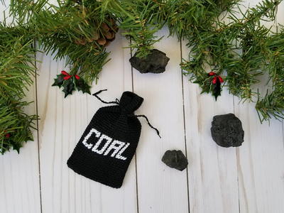Coal Bag Ornament/Gift Card Holder