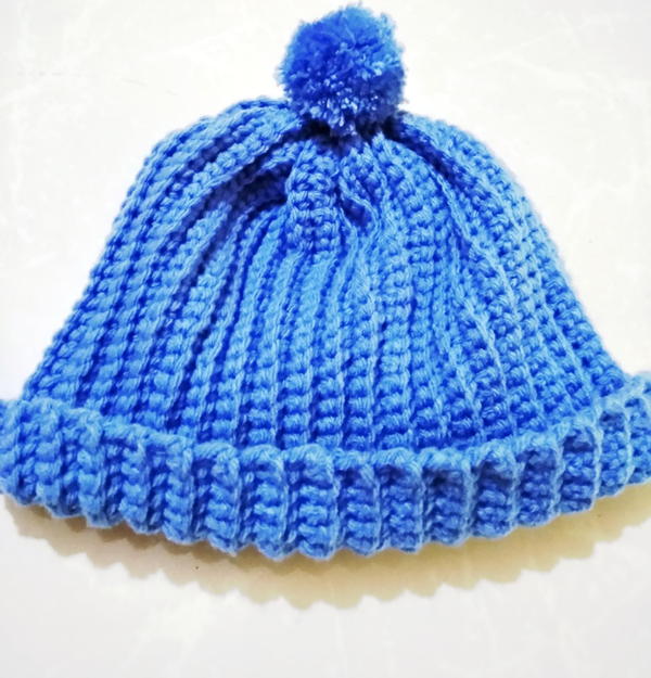 Ribbed Crochet Cap