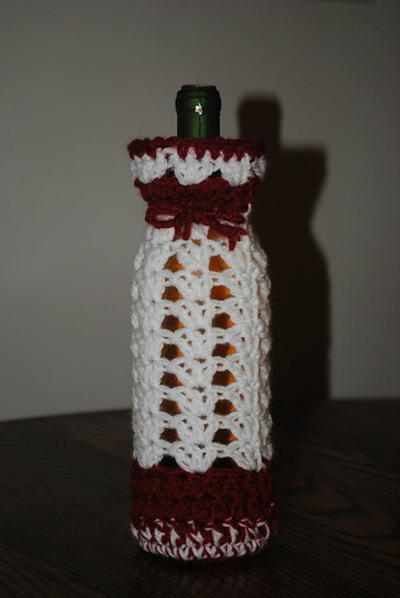Christmas Wine Bottle Wrap