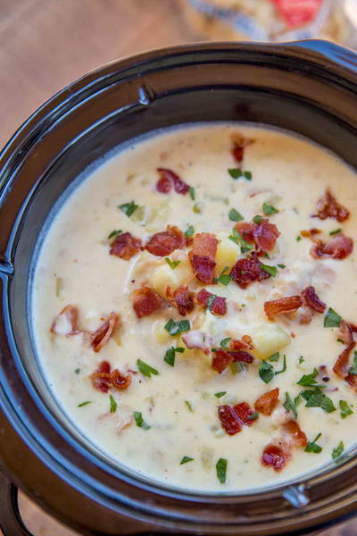 Slow Cooker Clam Chowder | AllFreeSlowCookerRecipes.com