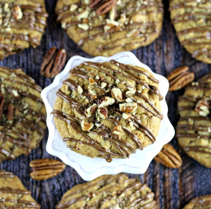 Butter Pecan Turtle Cookies