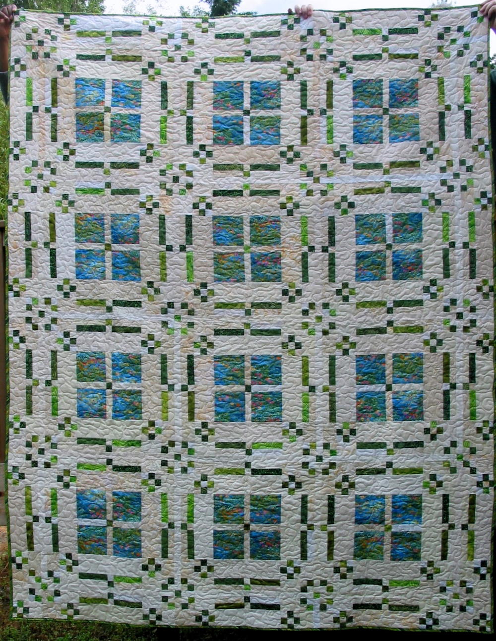 Flowers in My Windows Quilt Pattern | FaveQuilts.com