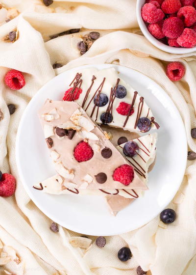 Frozen Yogurt Bark Two Ways