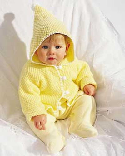 Pom Pom Knit Baby Jacket Favecrafts Com Pom Pom Knit Baby Jacket Favecrafts Com