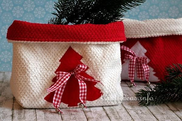 Christmas Terrycloth or Towel Baskets