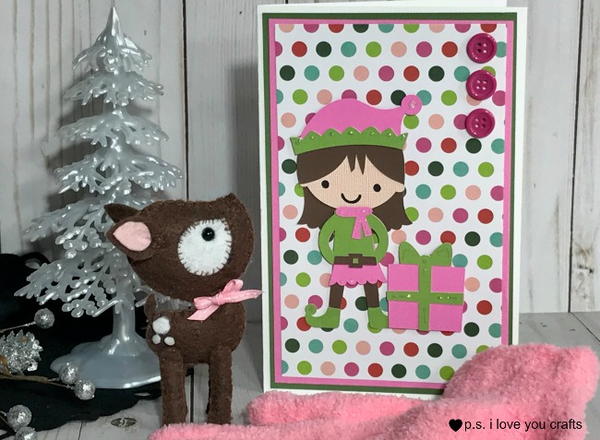 Elf Girl Christmas Card