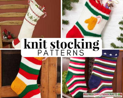 20 Old Fashioned Knit Stocking Patterns