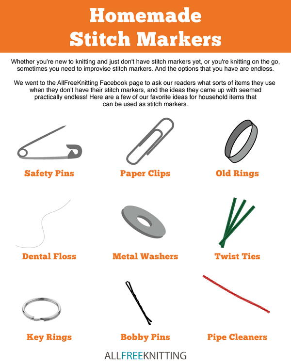 Homemade Stitch Markers Infographic
