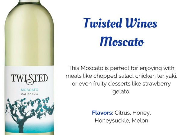 Twisted Wines Moscato information card