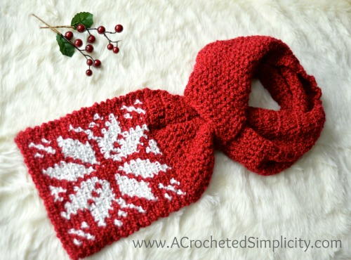 Snowflake Keyhole Scarf