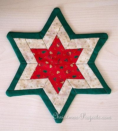 Elegant Christmas Patchwork Star | AllFreeChristmasCrafts.com