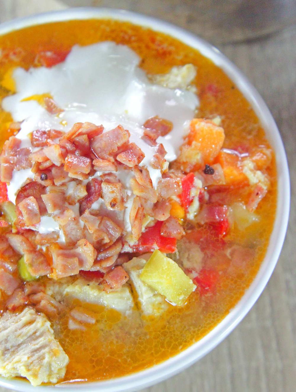 Turkey Roasted Veggie Soup | AllFreeCopycatRecipes.com