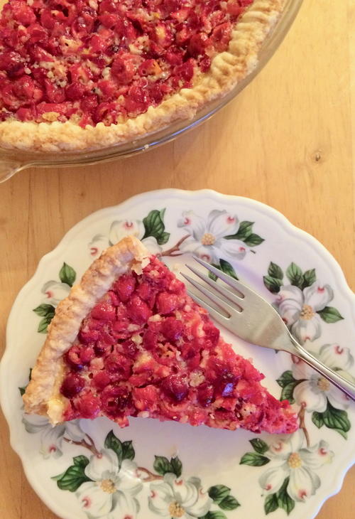 Cranberry Custard Pie