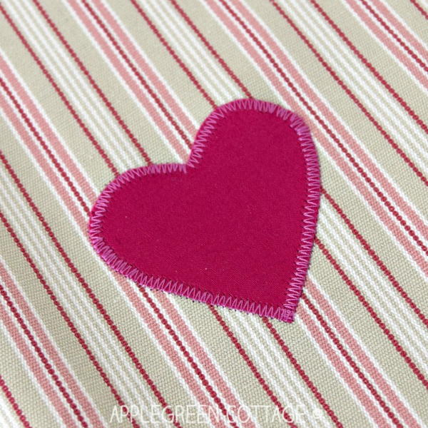 Easy DIY Heart Applique