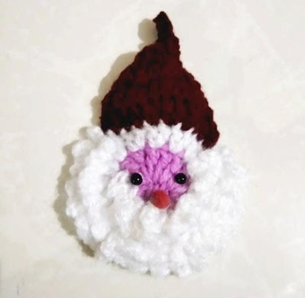 Crochet Santa Ornament