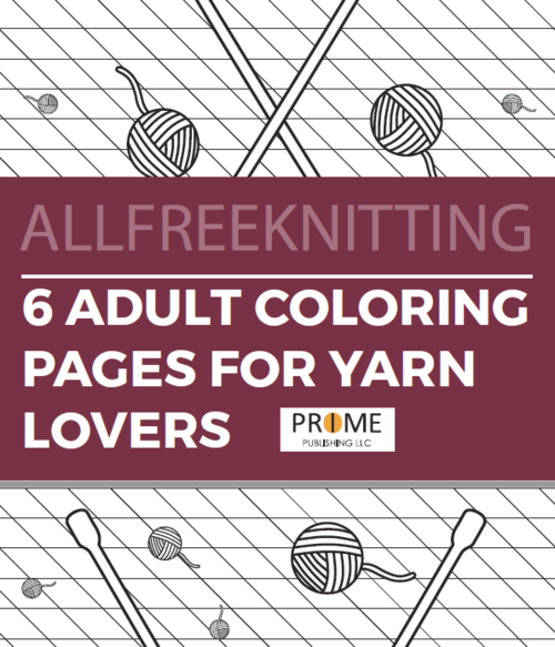 6 Adult Coloring Pages for Yarn Lovers