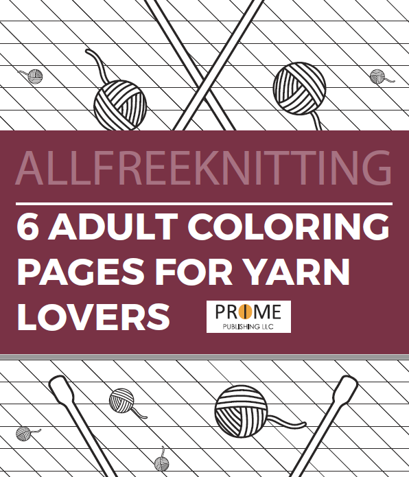 Download 6 Adult Coloring Pages for Yarn Lovers | AllFreeKnitting.com
