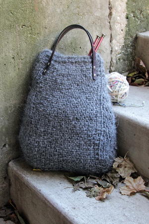 Ash Heather Knit Tote