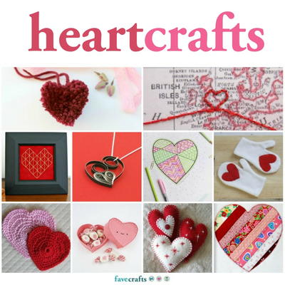 valentine crafts: crochet heart, buttons heart pillow for valentine