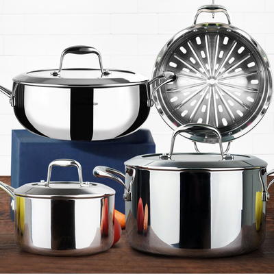 Homi Chef Stainless Steel 7-Piece Cookware Set