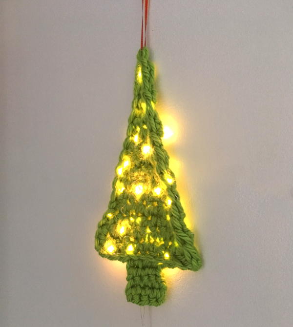 Light-up Crochet Christmas Tree