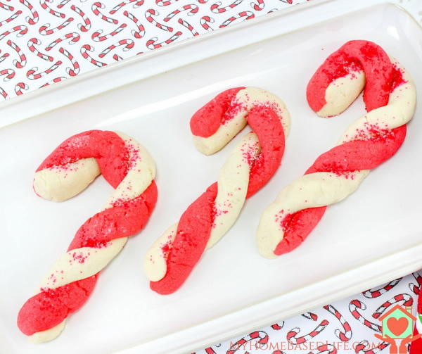 Candy Cane Sugar Cookies