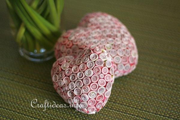 Lovely Quilled Paper Hearts