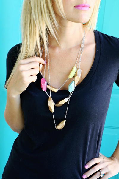 Colorful Geometric Necklace