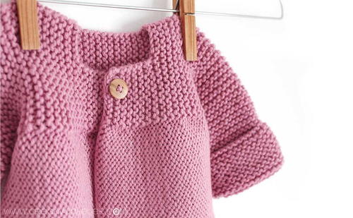 Knitted Baby Cardigan | AllFreeKnitting.com