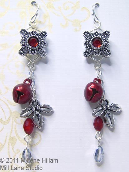 Holly and Berries Earrings