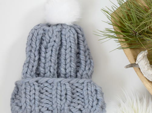 Quick Pretty Chunky Knit Hat Pattern