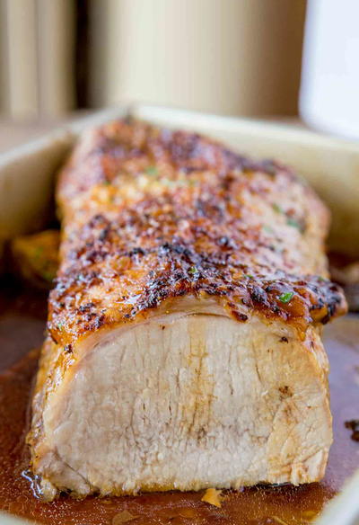 Ultimate Garlic Pork Loin Roast