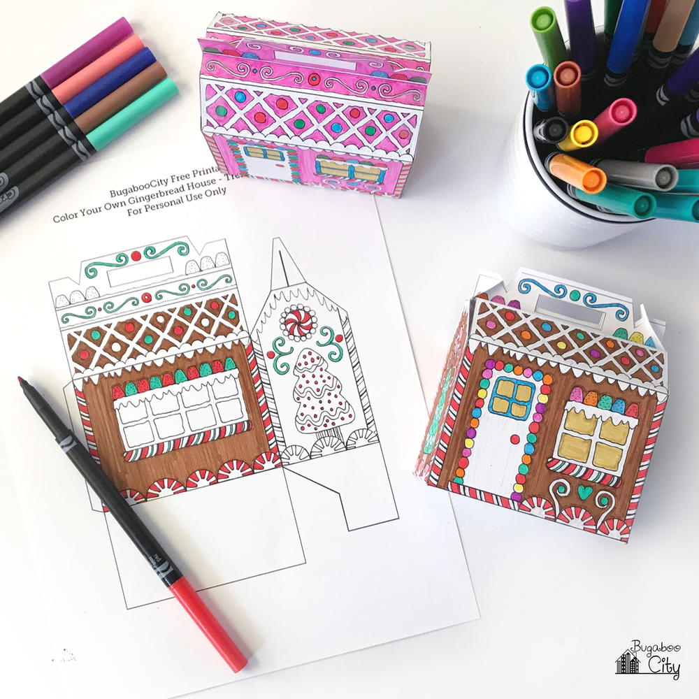 Printable Gingerbread House AllFreeChristmasCrafts Com