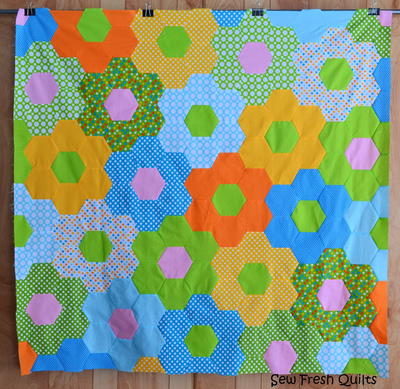 That 70s Flower Hexagon Quilt