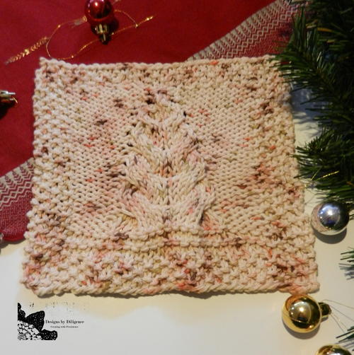 Knit Douglas Fir Dishcloth 