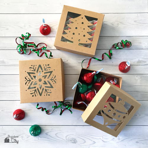 DIY Cardstock Christmas Boxes