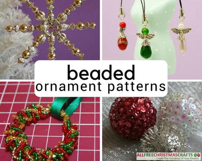 christmas decorations made with beads