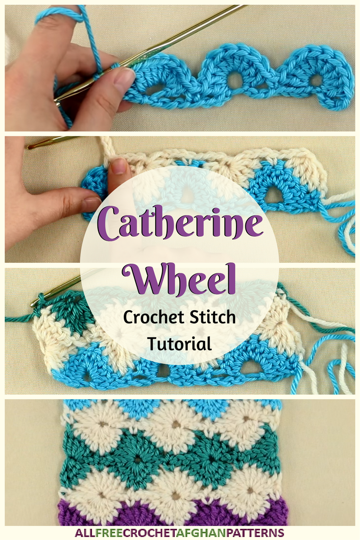 Catherine Wheel Crochet Stitch Tutorial