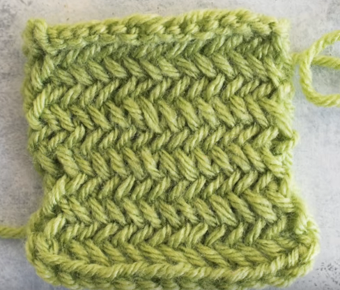 How to Knit the Herringbone Stitch