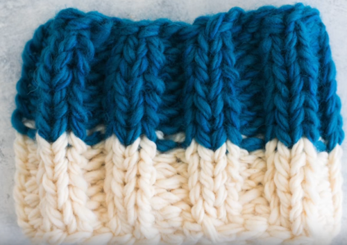 How to Knit a Messy Bun Hat