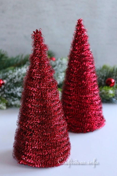 Sparkly Tabletop Christmas Trees