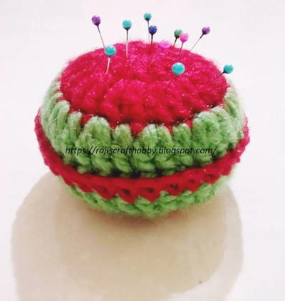 Crochet Yummy Watermelon Pincushion