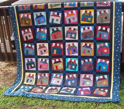 Happy Scrappy Houses Quilt