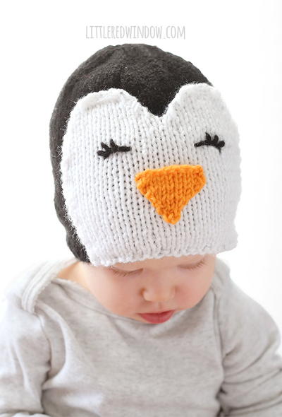 Cozy Knit Penguin Hat