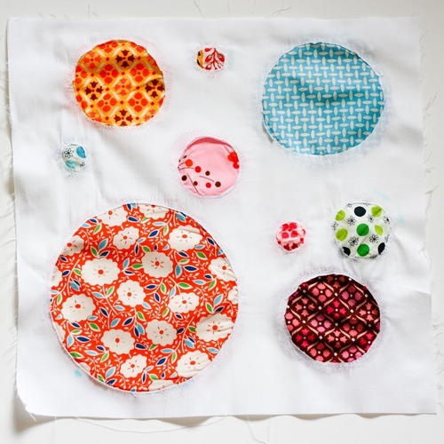 Reverse Applique Circles Block