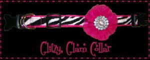 Glitzy Glam Adjustable Dog Collar